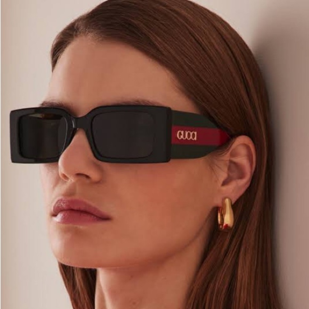 Gucci gg1860s Rectangle Stripe Sunglasses NIB